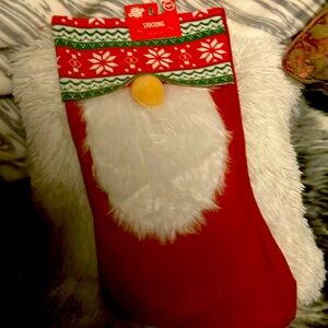 Brand new, the famous Gnome Christmas, stocking, large